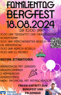Plakat Familientag Bergfest 18.08.2024 © Stadt Landsberg